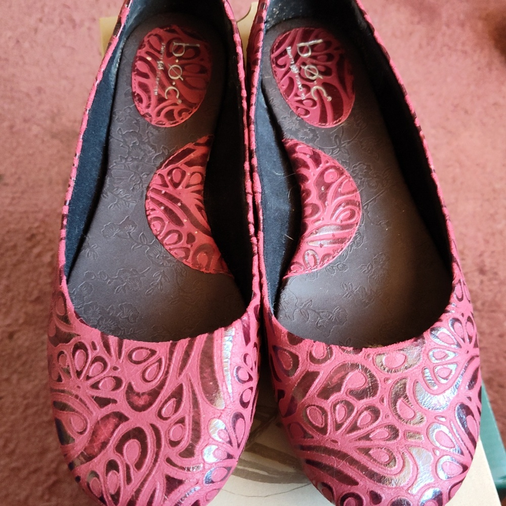 BOC Red Batik flats